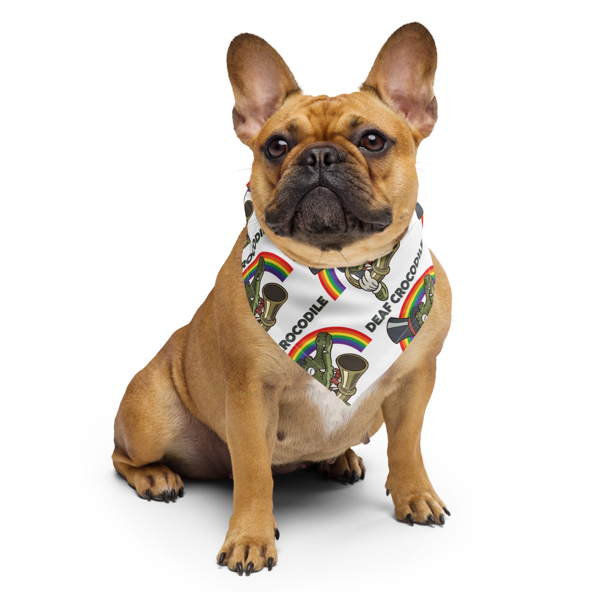 Deaf Crocodile Pet Bandana – Deaf Crocodile Shop - Main Image