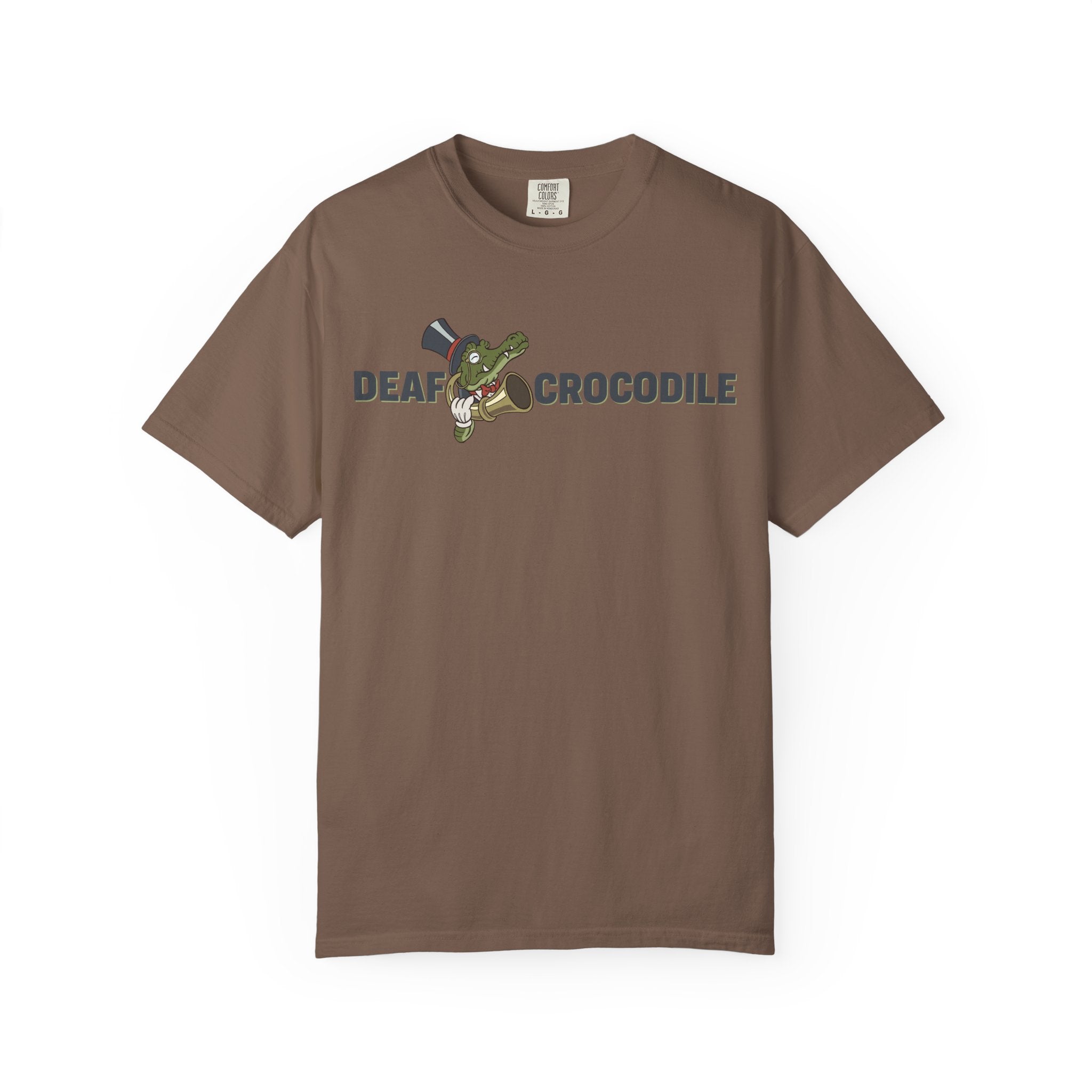 Deaf Crocodile T-Shirt (style B: Full Logo)