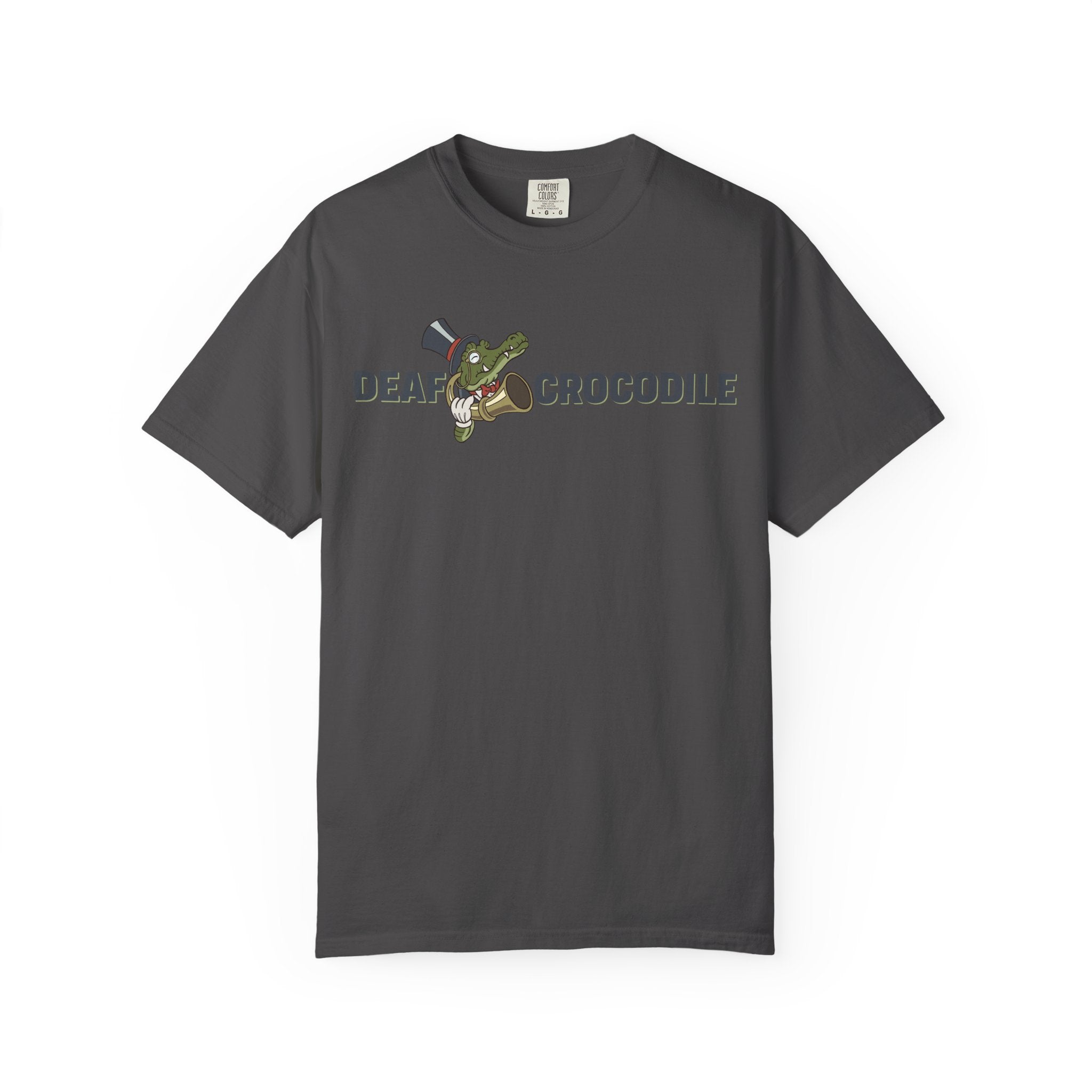 Deaf Crocodile T-Shirt (style B: Full Logo)