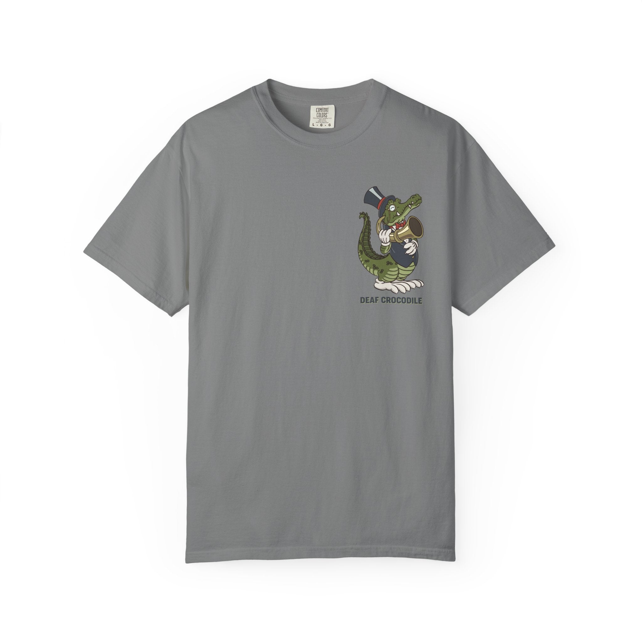 Deaf Crocodile T-Shirt (style C: Full Romero)
