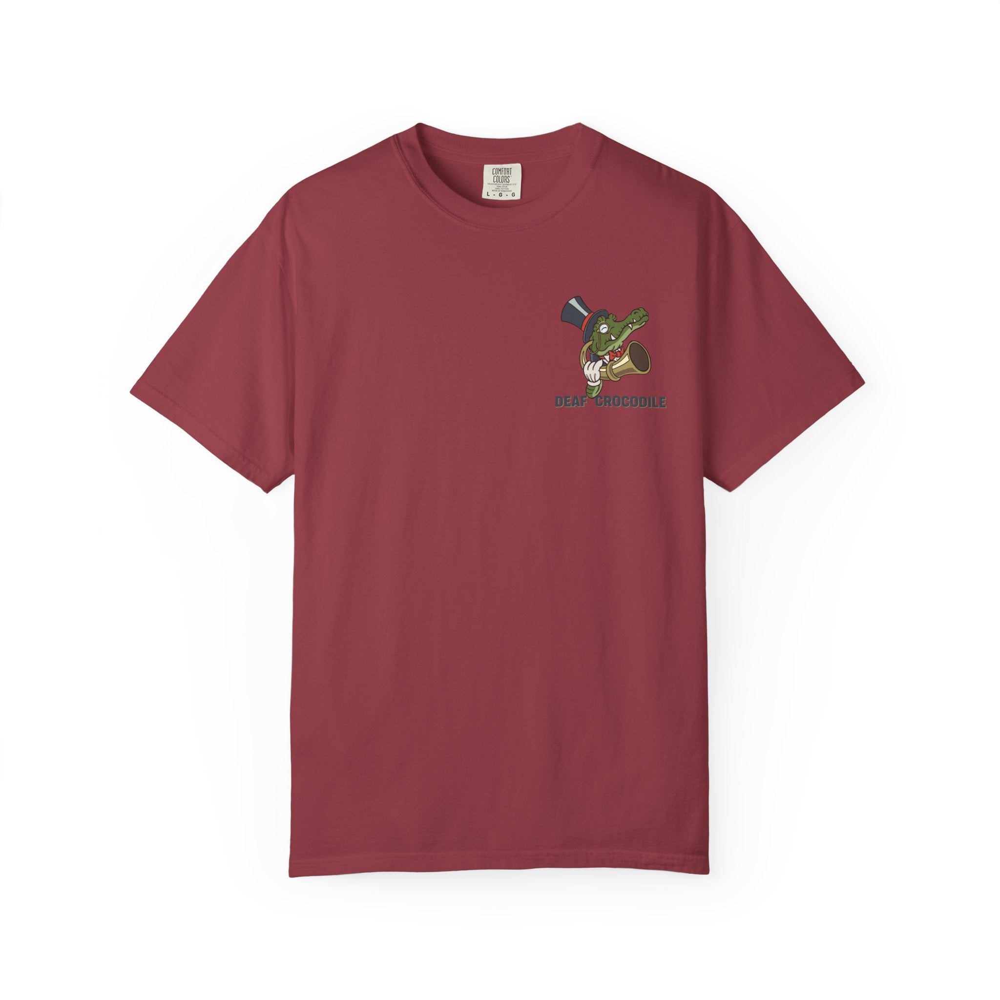 Deaf Crocodile T-Shirt (style A: Bust Logo)