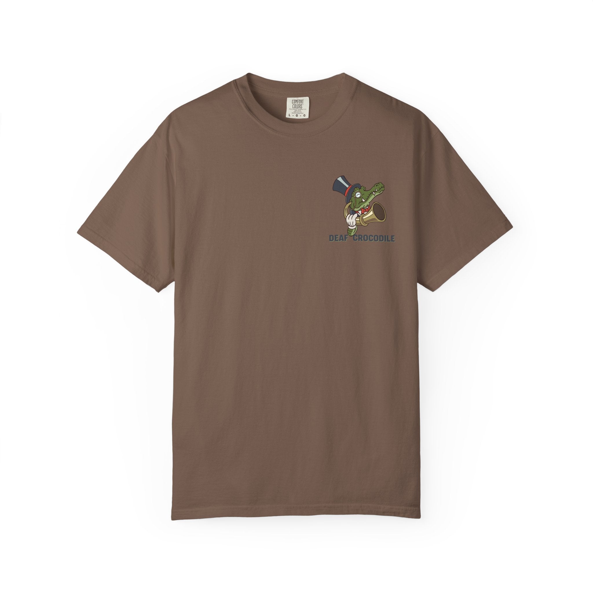 Deaf Crocodile T-Shirt (style A: Bust Logo)