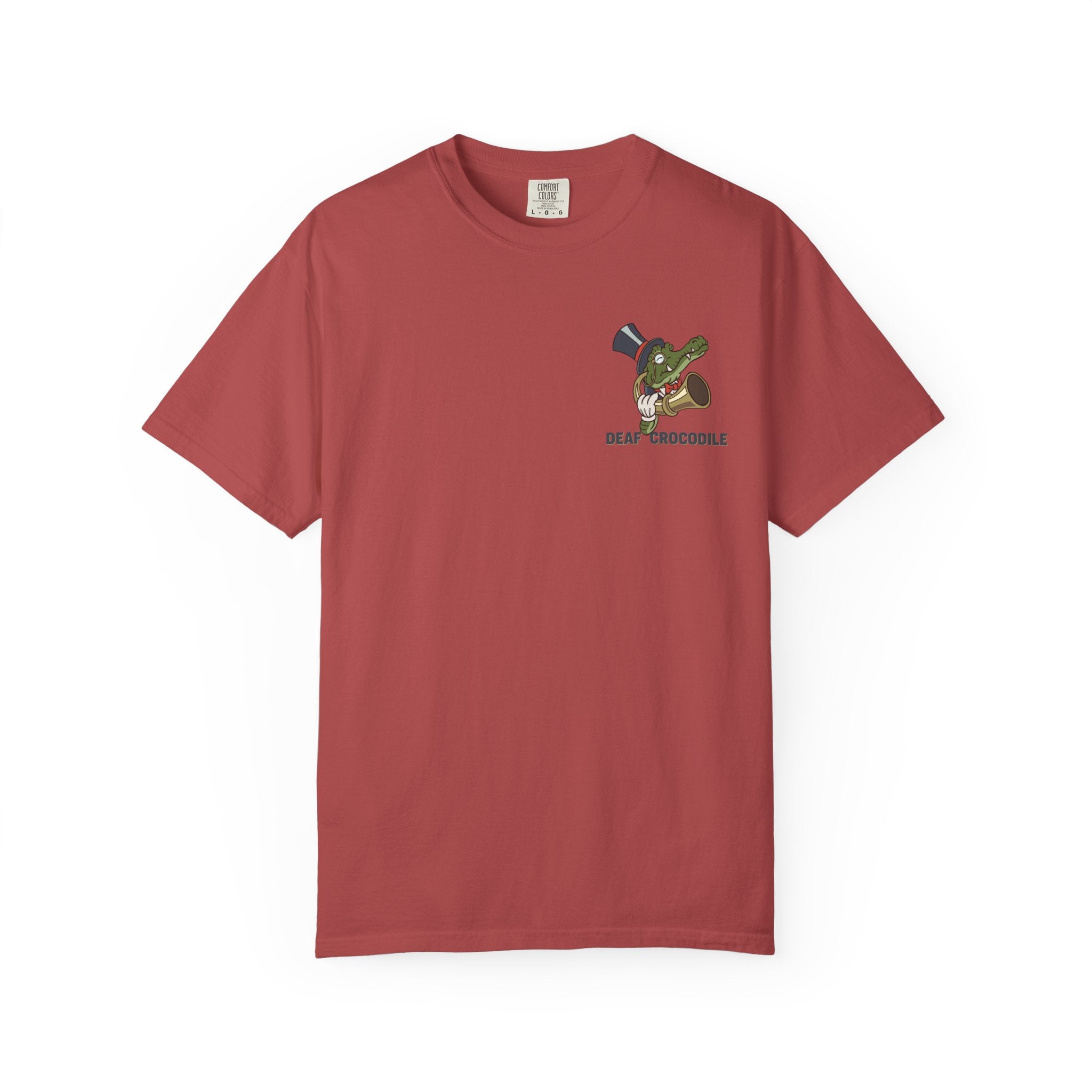 Deaf Crocodile T-Shirt (style A: Bust Logo)