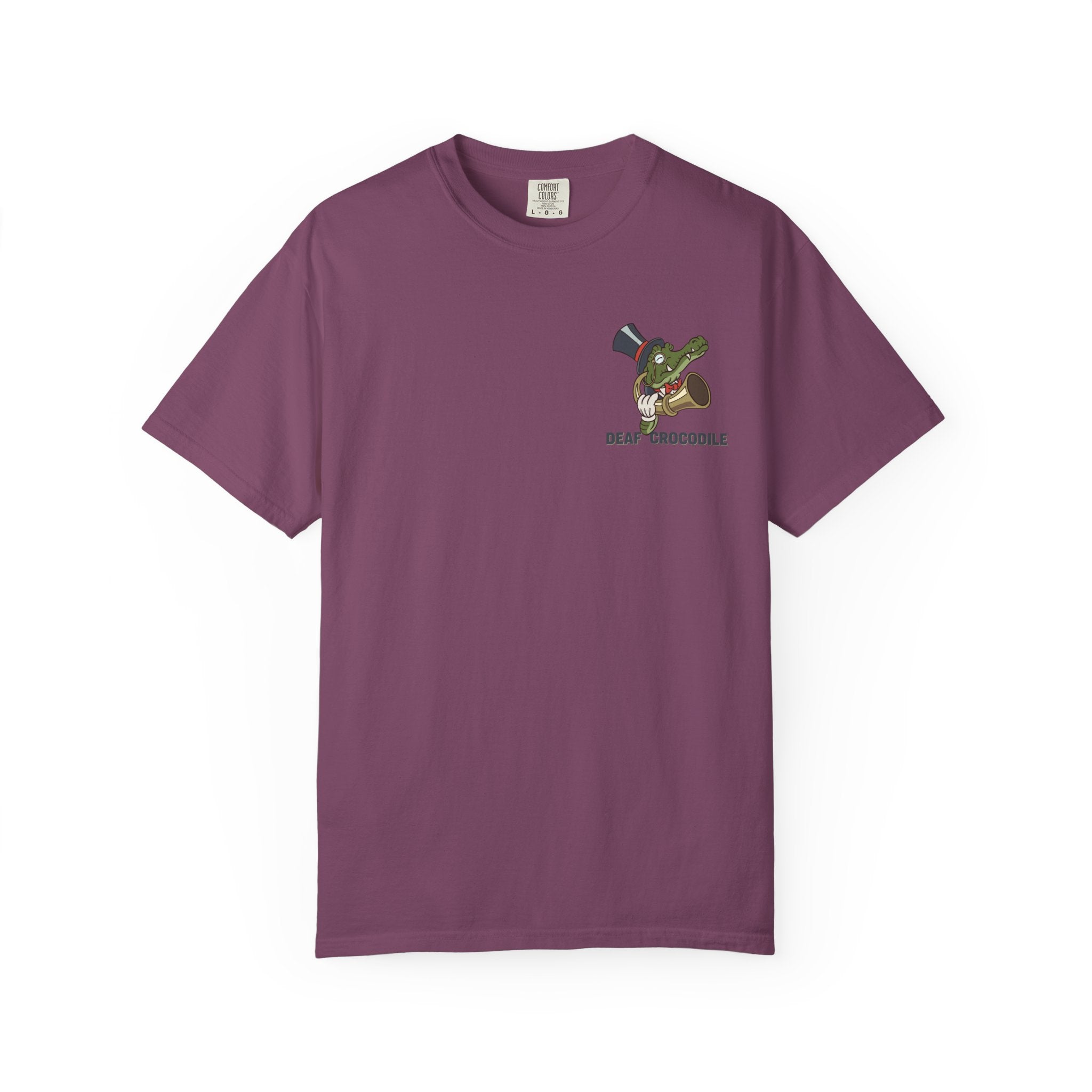 Deaf Crocodile T-Shirt (style A: Bust Logo)