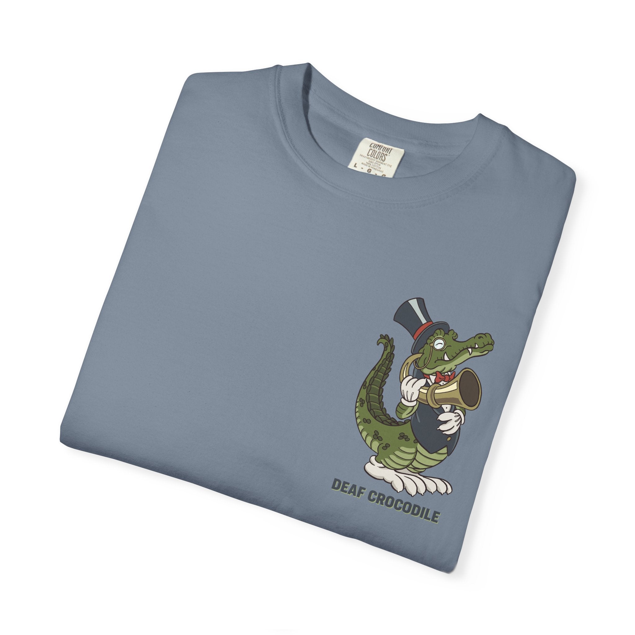 Deaf Crocodile T-Shirt (style C: Full Romero)
