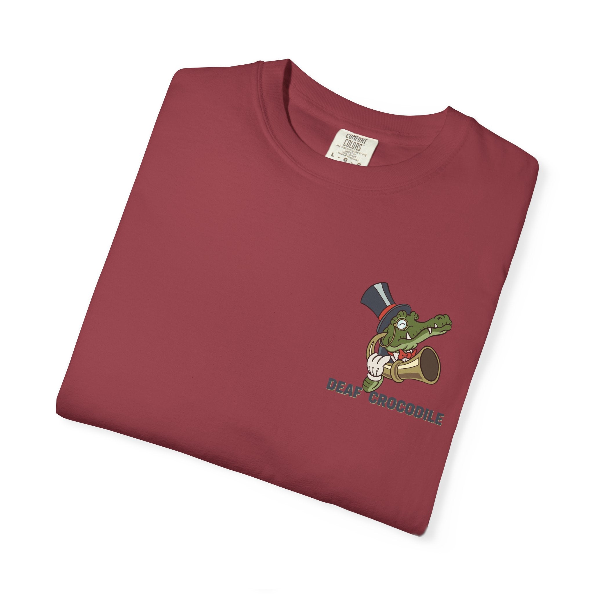 Deaf Crocodile T-Shirt (style A: Bust Logo)