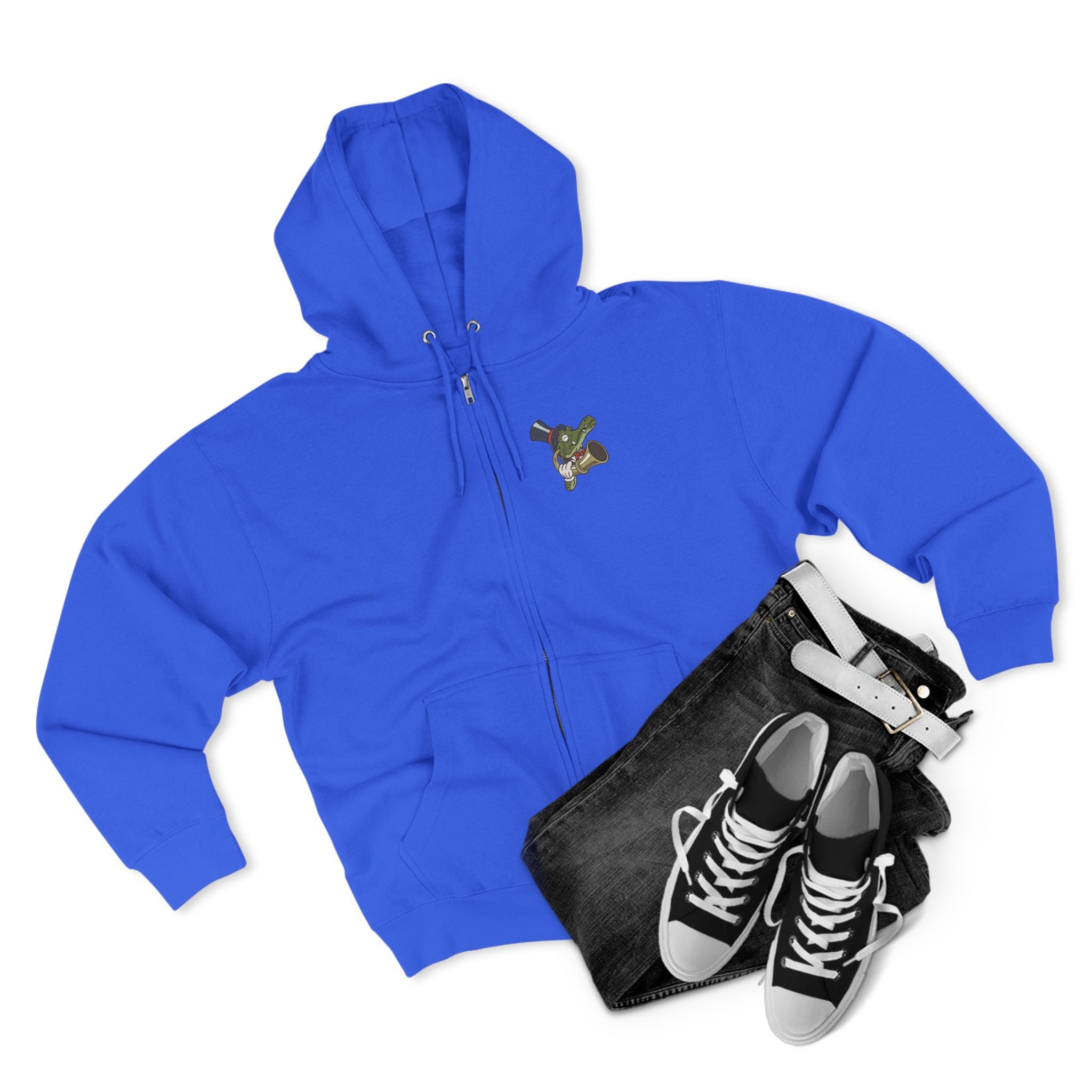 Deaf Crocodile Premium full zip hoodie