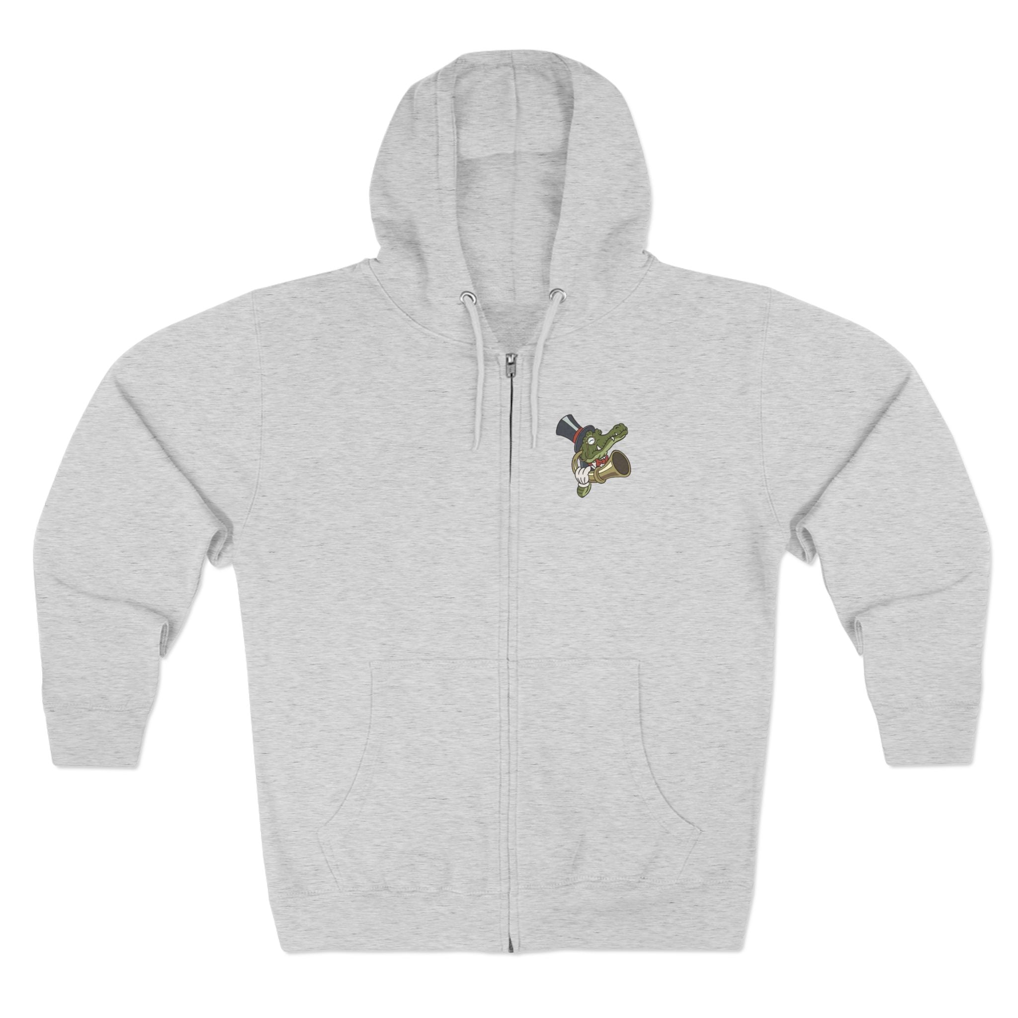 Deaf Crocodile Premium full zip hoodie
