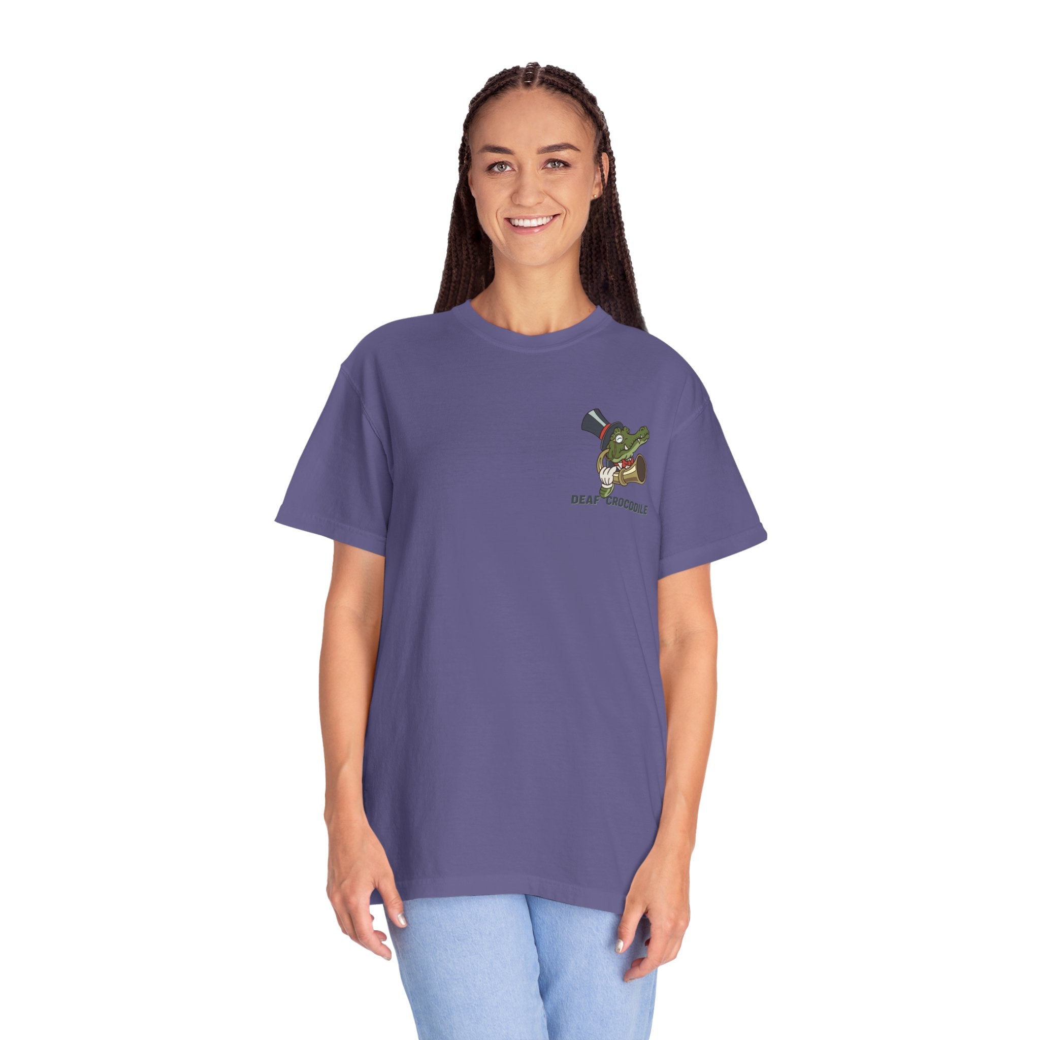 Deaf Crocodile T-Shirt (style A: Bust Logo)