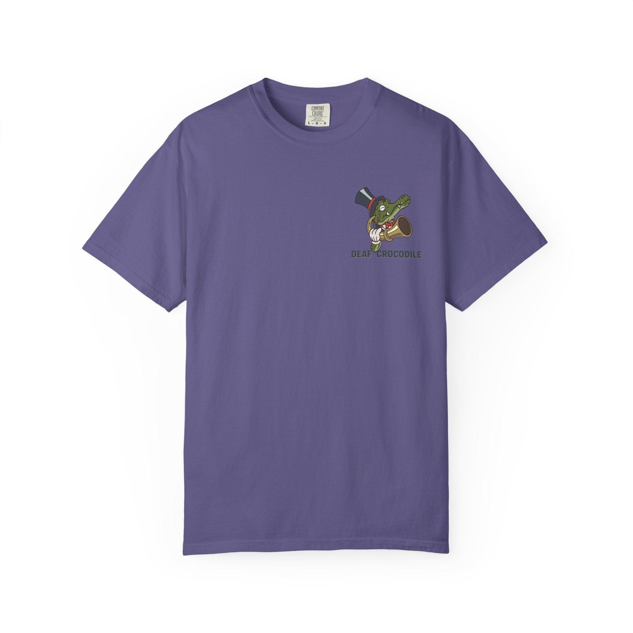 Deaf Crocodile T-Shirt (style A: Bust Logo)