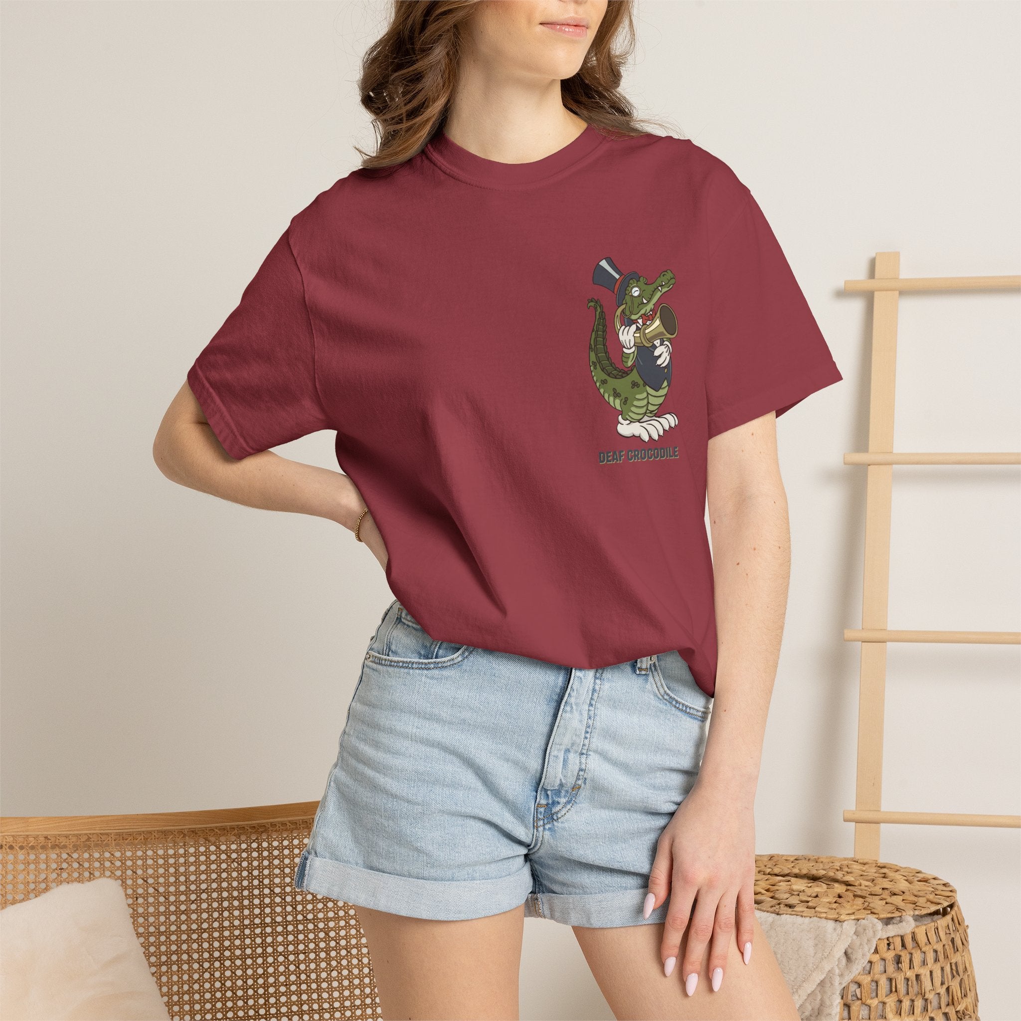 Deaf Crocodile T-Shirt (style C: Full Romero)