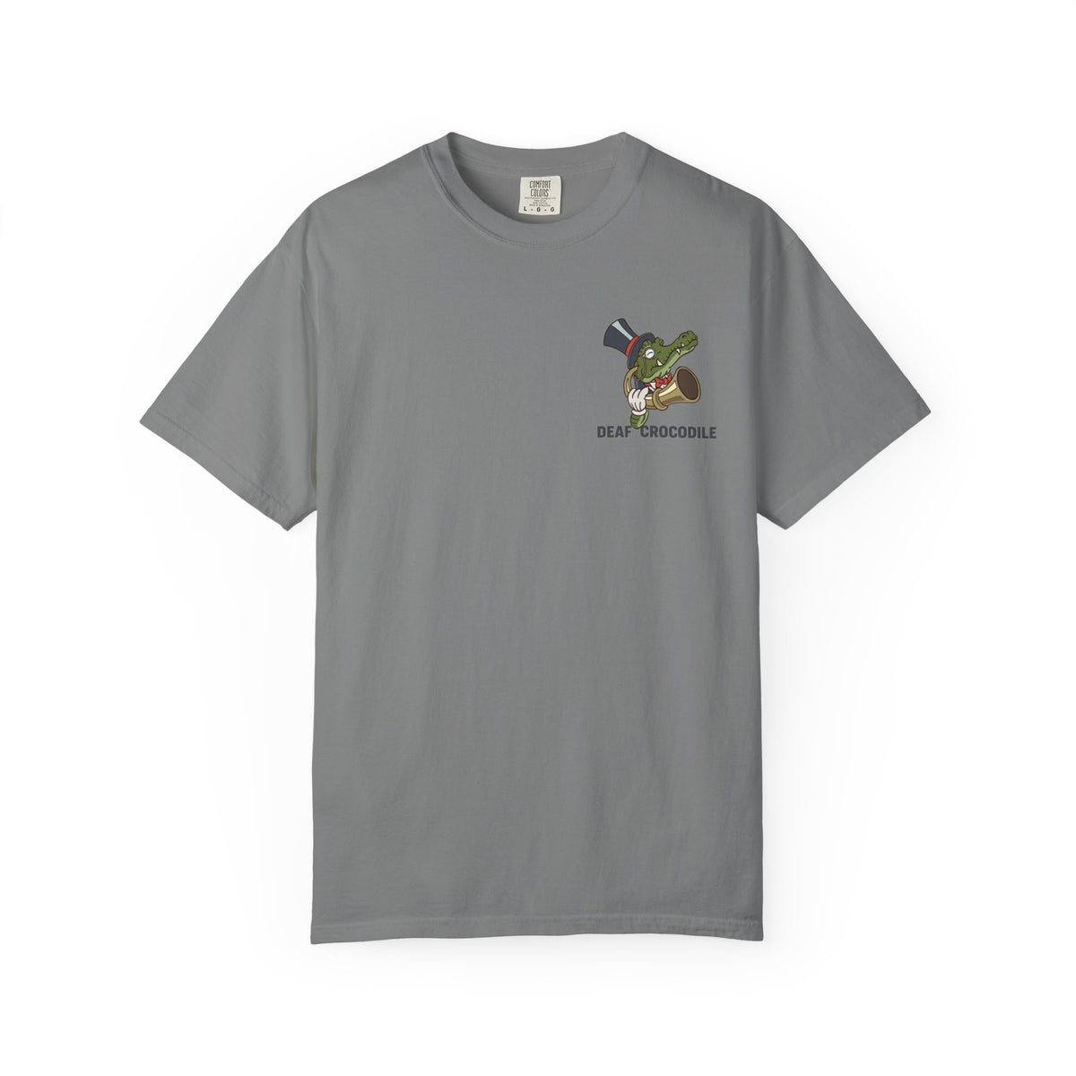 Deaf Crocodile T-Shirt (style A: Bust Logo)