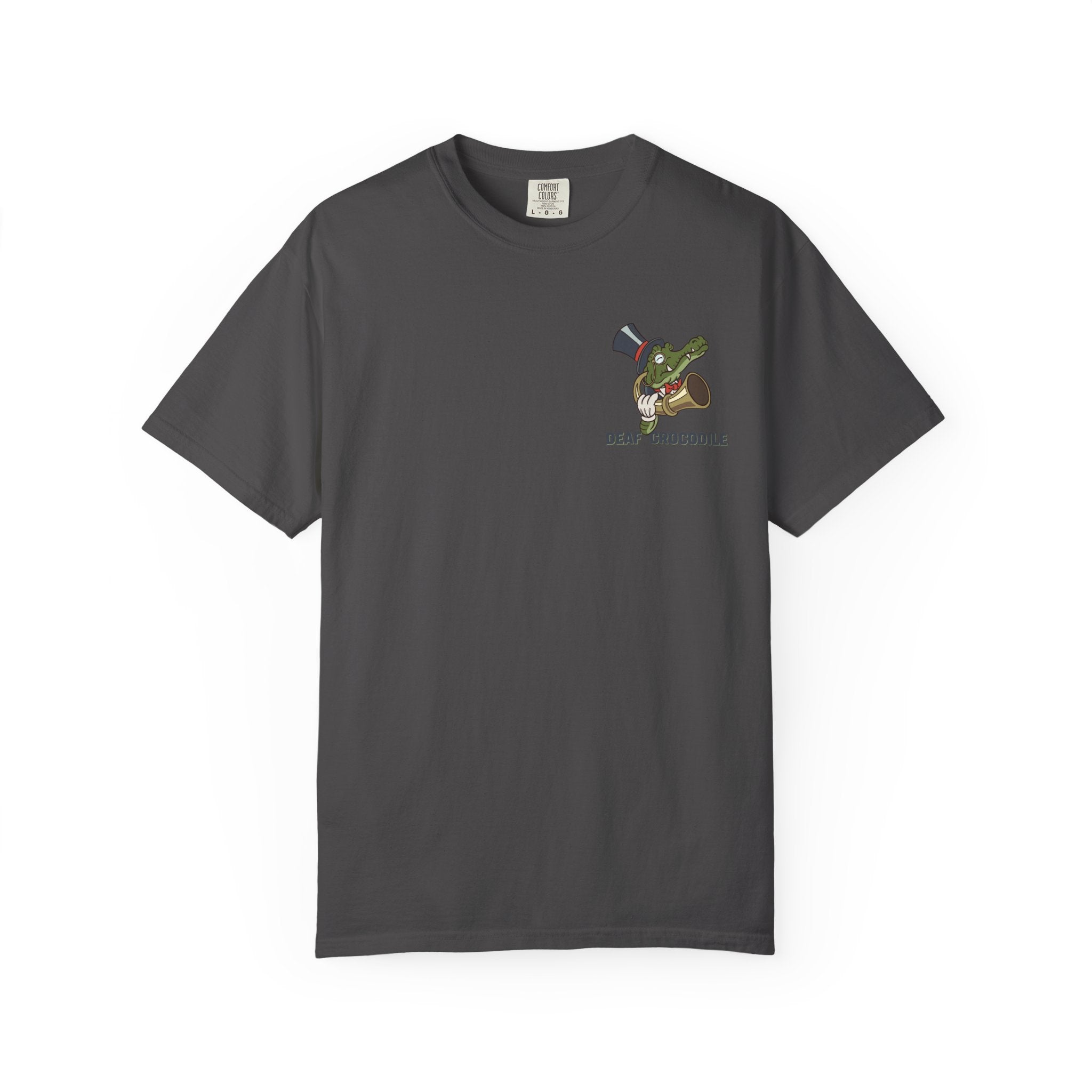Deaf Crocodile T-Shirt (style A: Bust Logo)