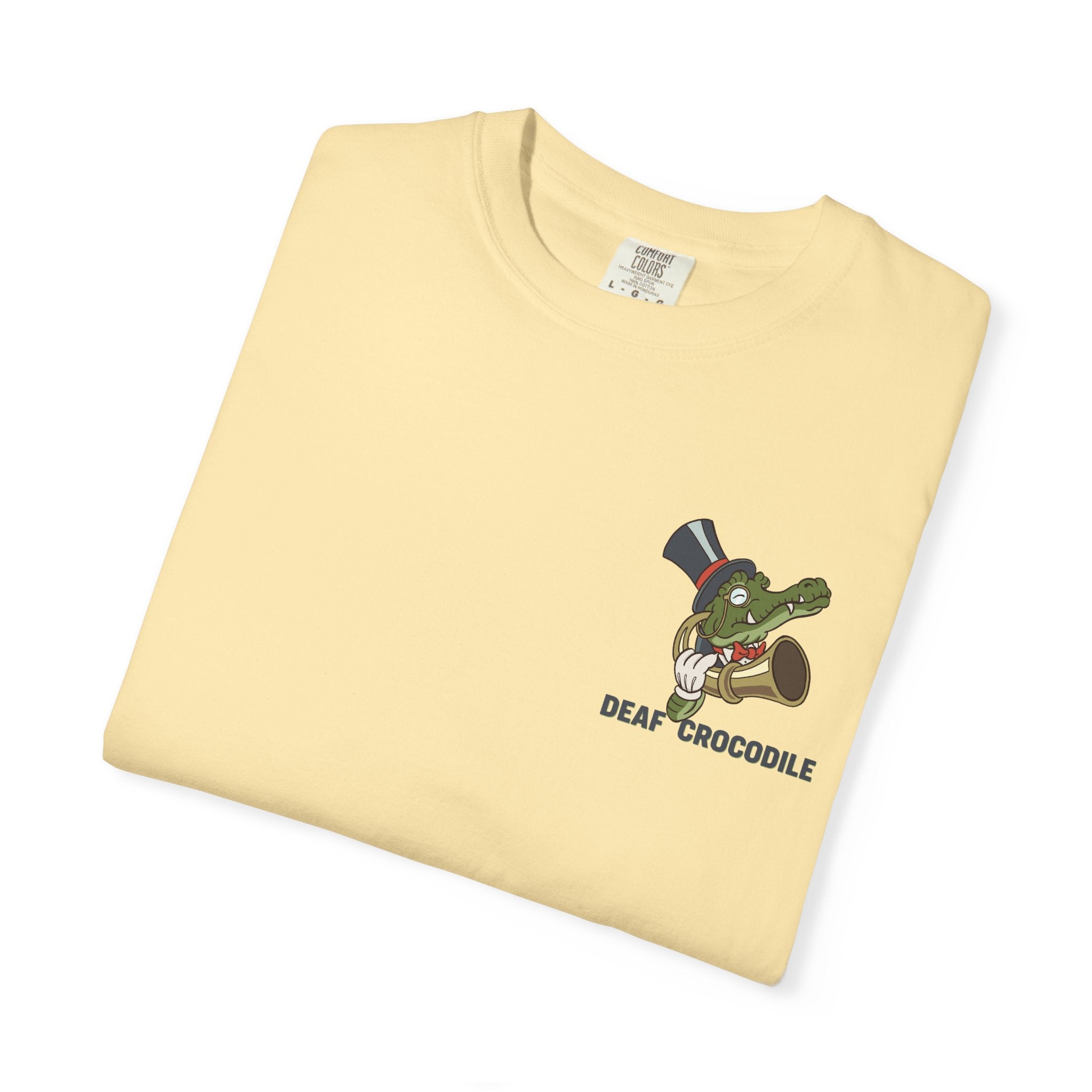 Deaf Crocodile T-Shirt (style A: Bust Logo)