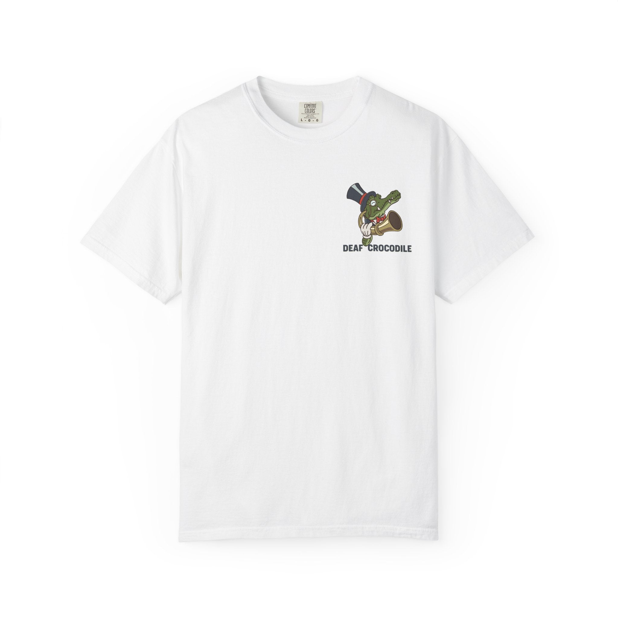 Deaf Crocodile T-Shirt (style A: Bust Logo)