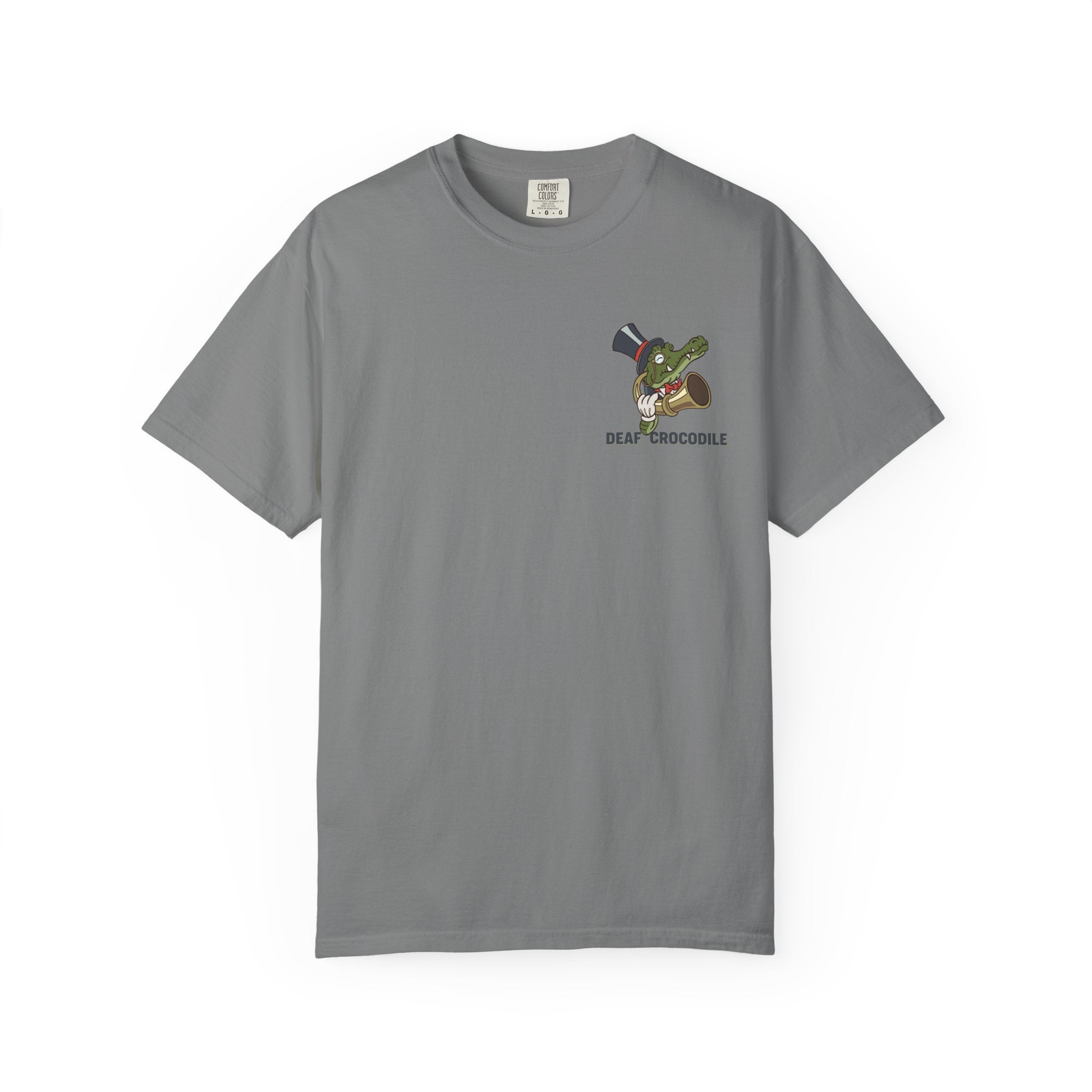 Deaf Crocodile T-Shirt (style A: Bust Logo)