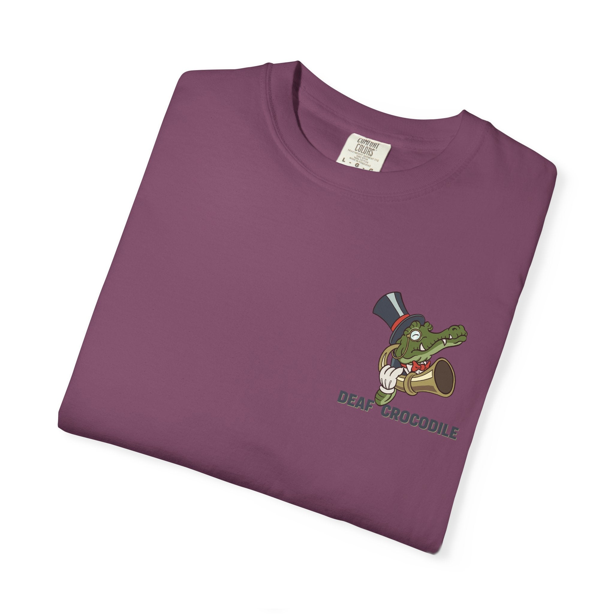 Deaf Crocodile T-Shirt (style A: Bust Logo)