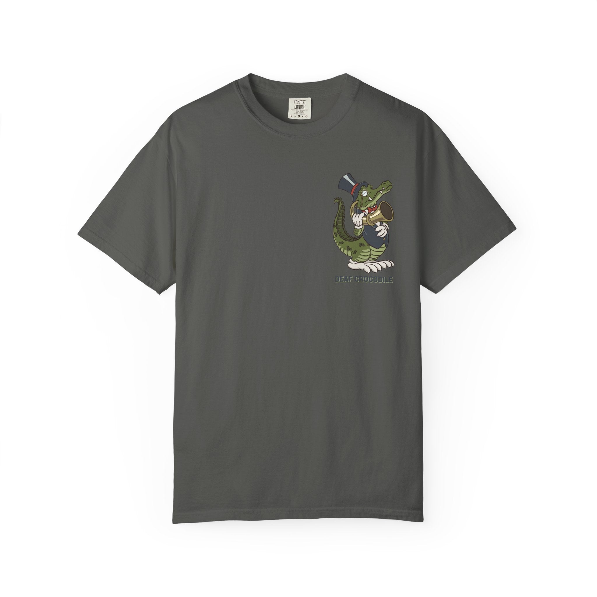 Deaf Crocodile T-Shirt (style C: Full Romero)