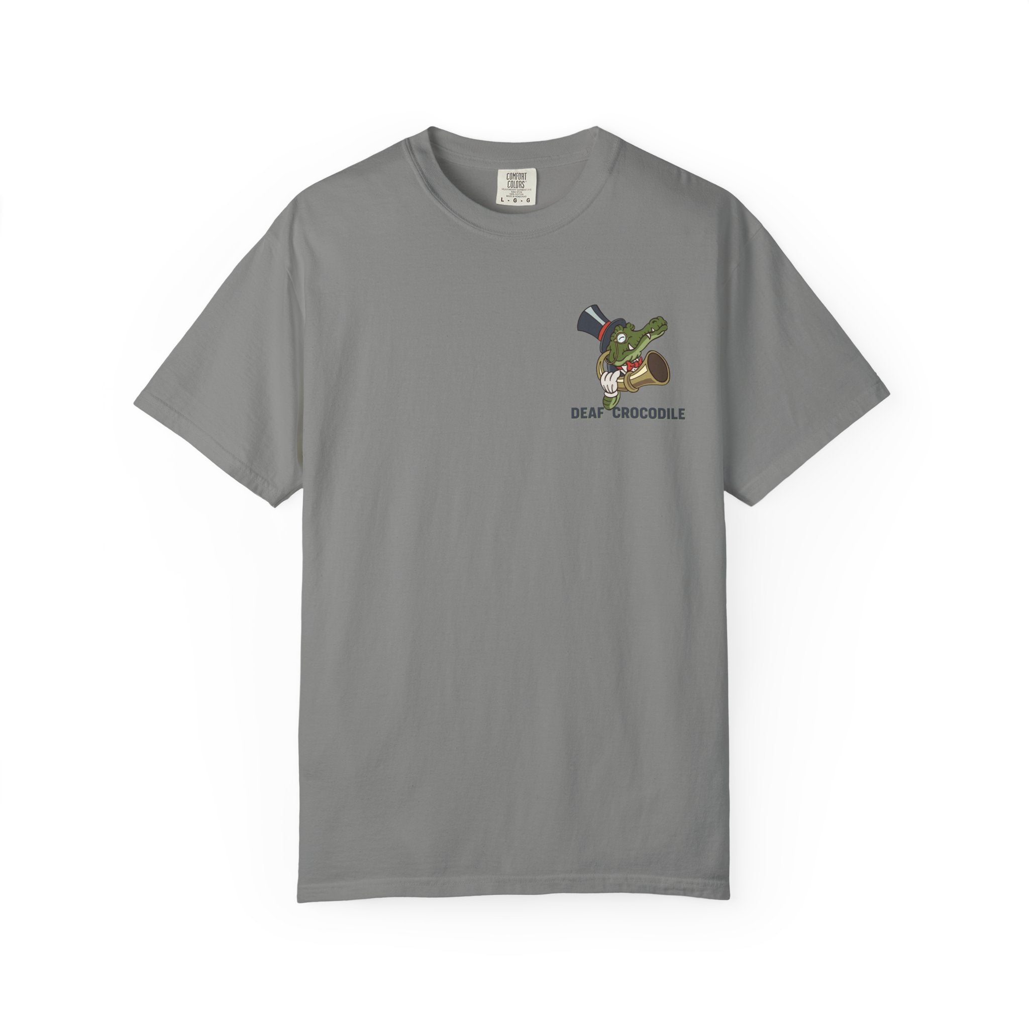 Deaf Crocodile T-Shirt (style A: Bust Logo)