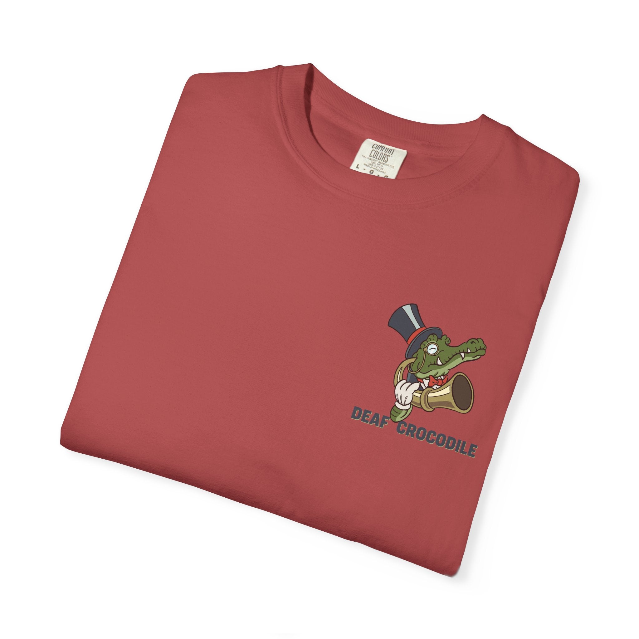 Deaf Crocodile T-Shirt (style A: Bust Logo)