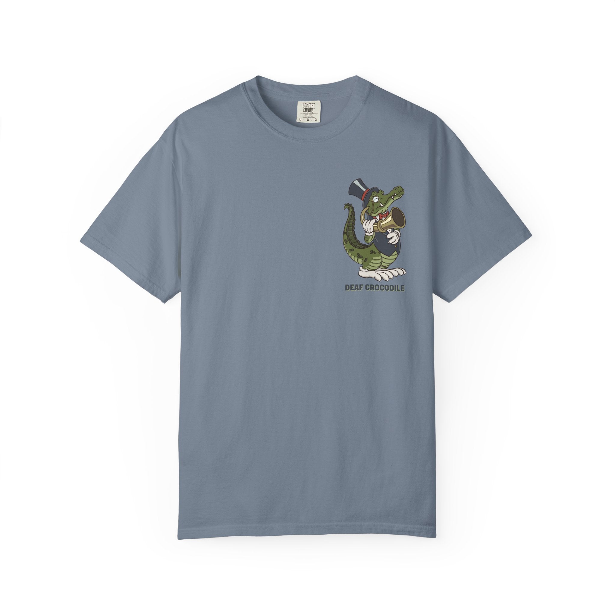 Deaf Crocodile T-Shirt (style C: Full Romero)