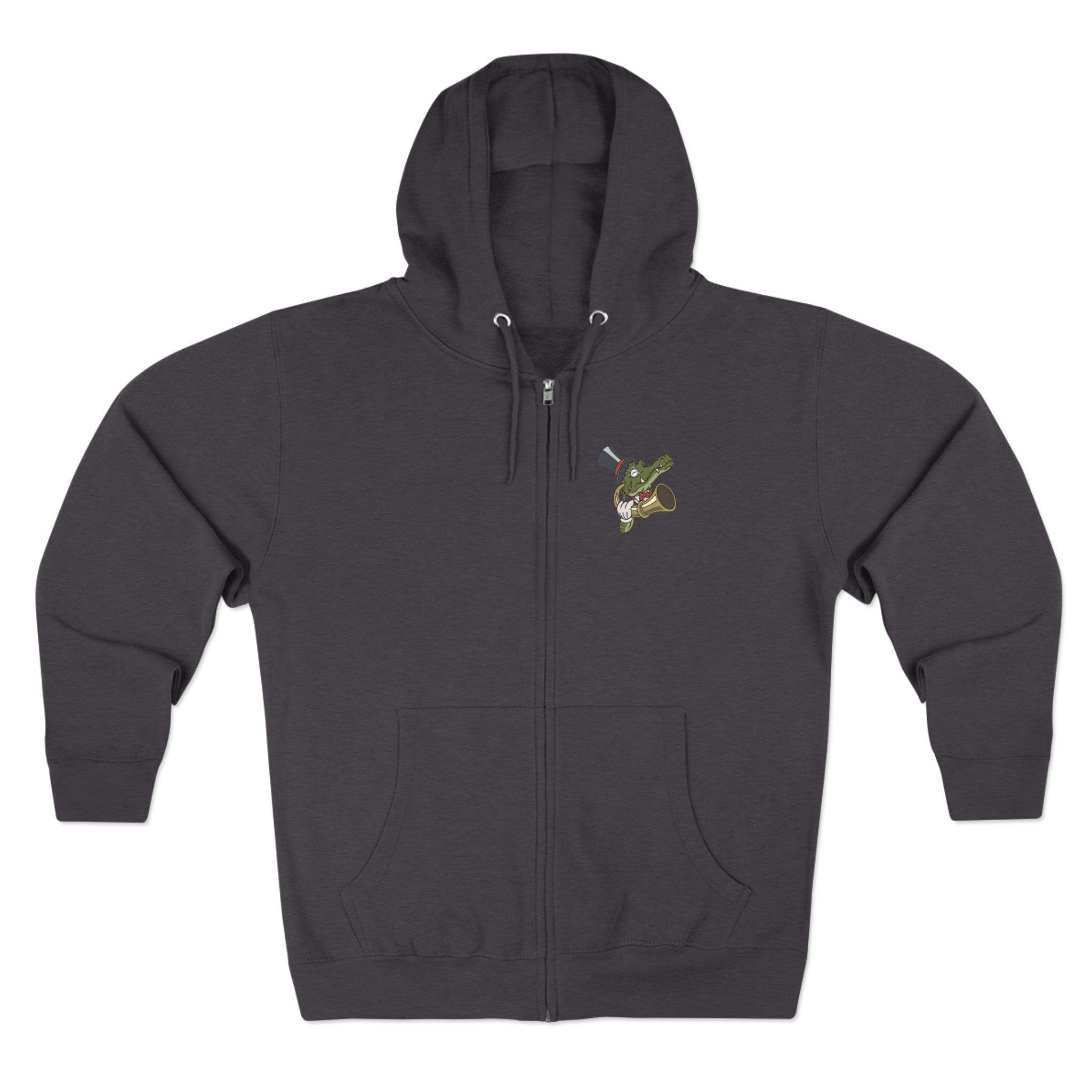 Deaf Crocodile Premium full zip hoodie
