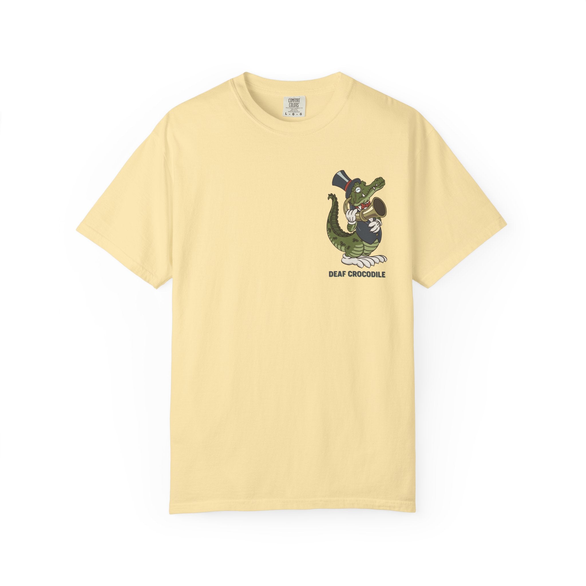Deaf Crocodile T-Shirt (style C: Full Romero)