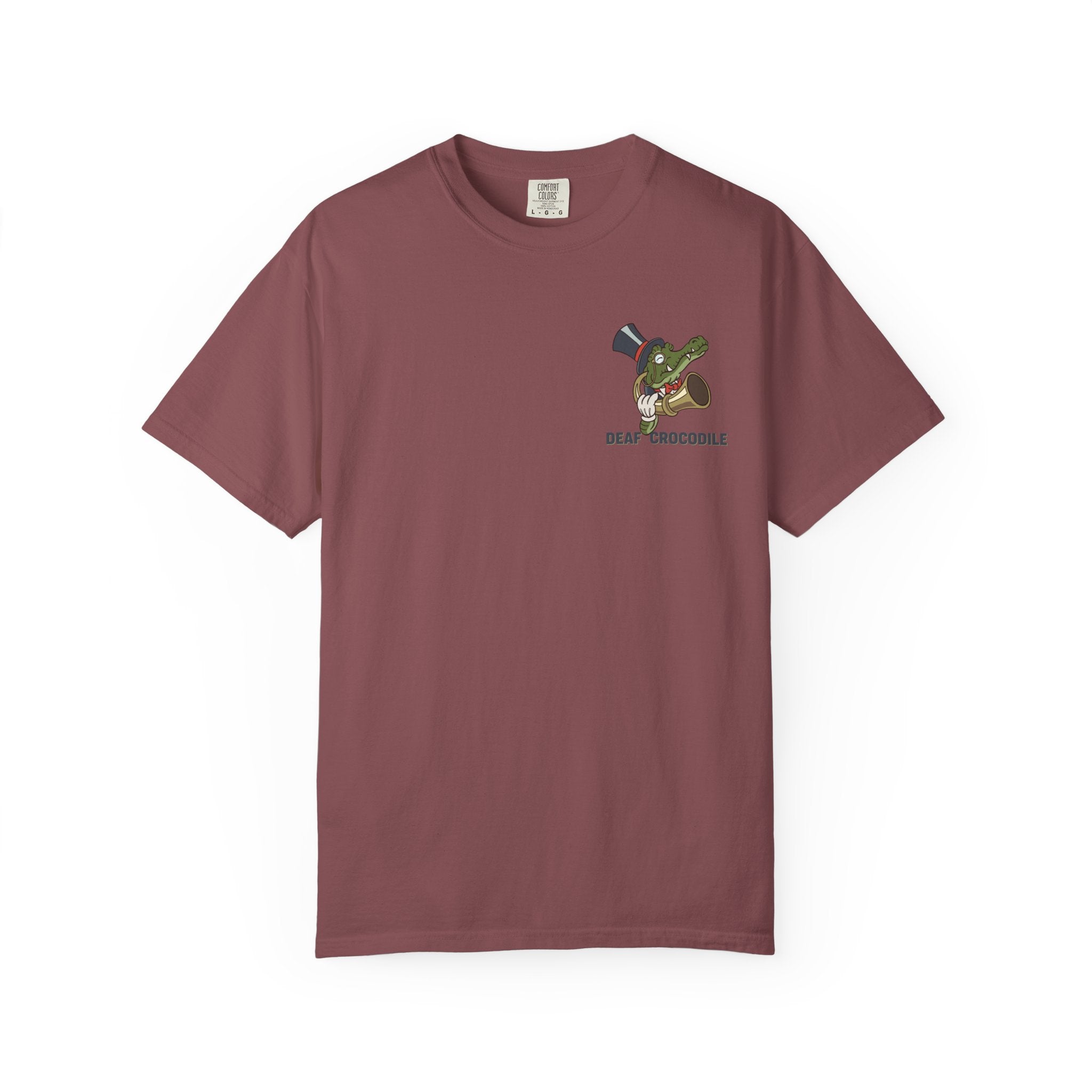 Deaf Crocodile T-Shirt (style A: Bust Logo)