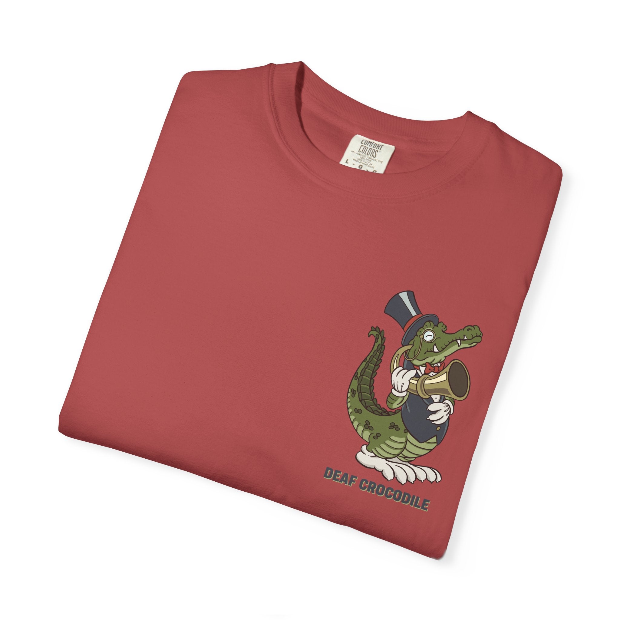 Deaf Crocodile T-Shirt (style C: Full Romero)