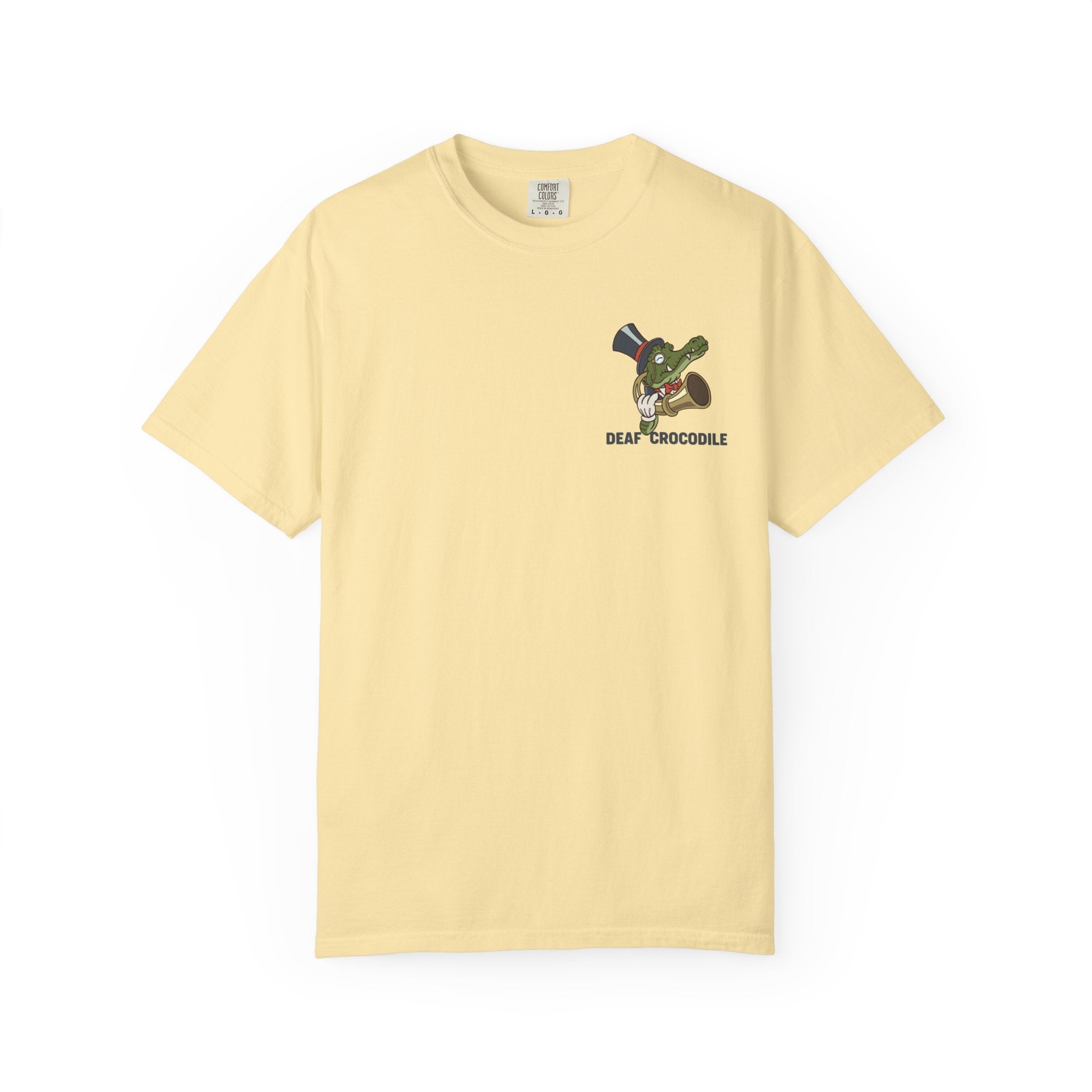 Deaf Crocodile T-Shirt (style A: Bust Logo)