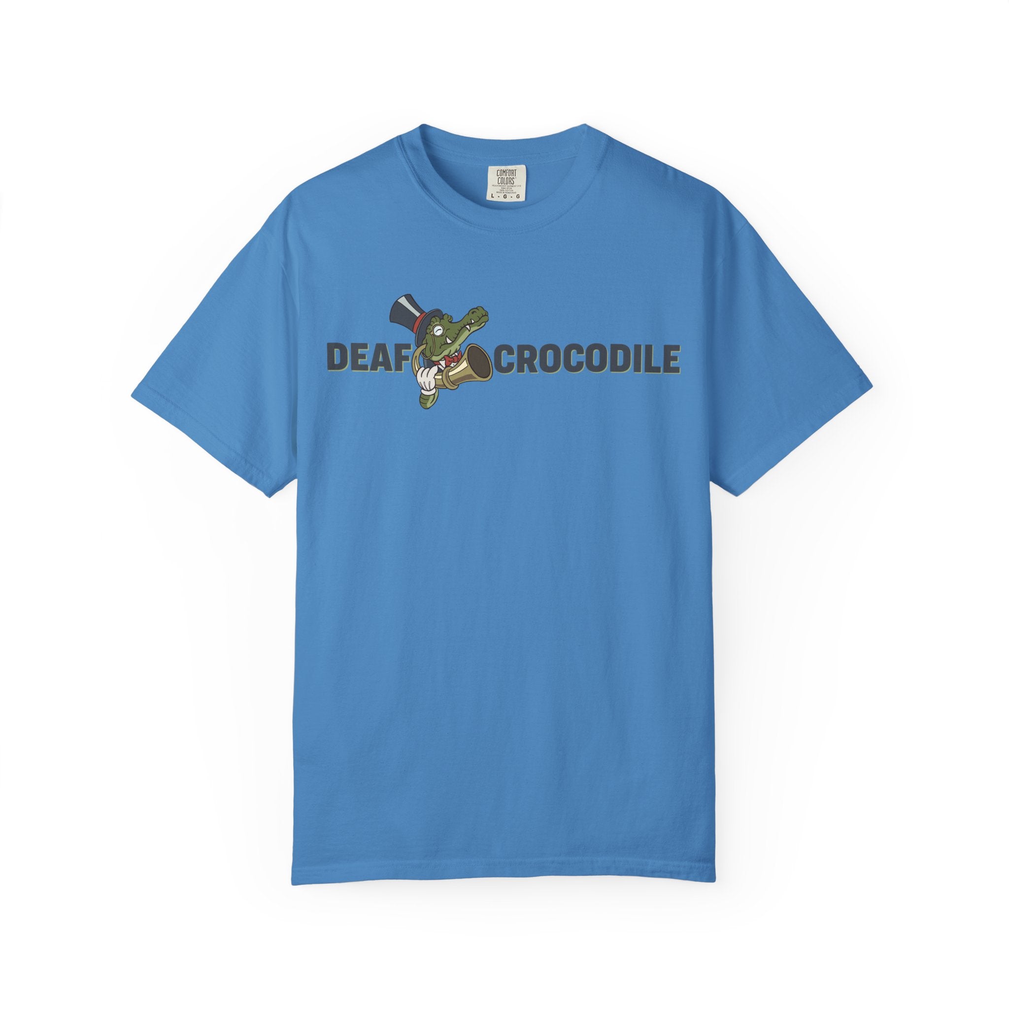 Deaf Crocodile T-Shirt (style B: Full Logo)