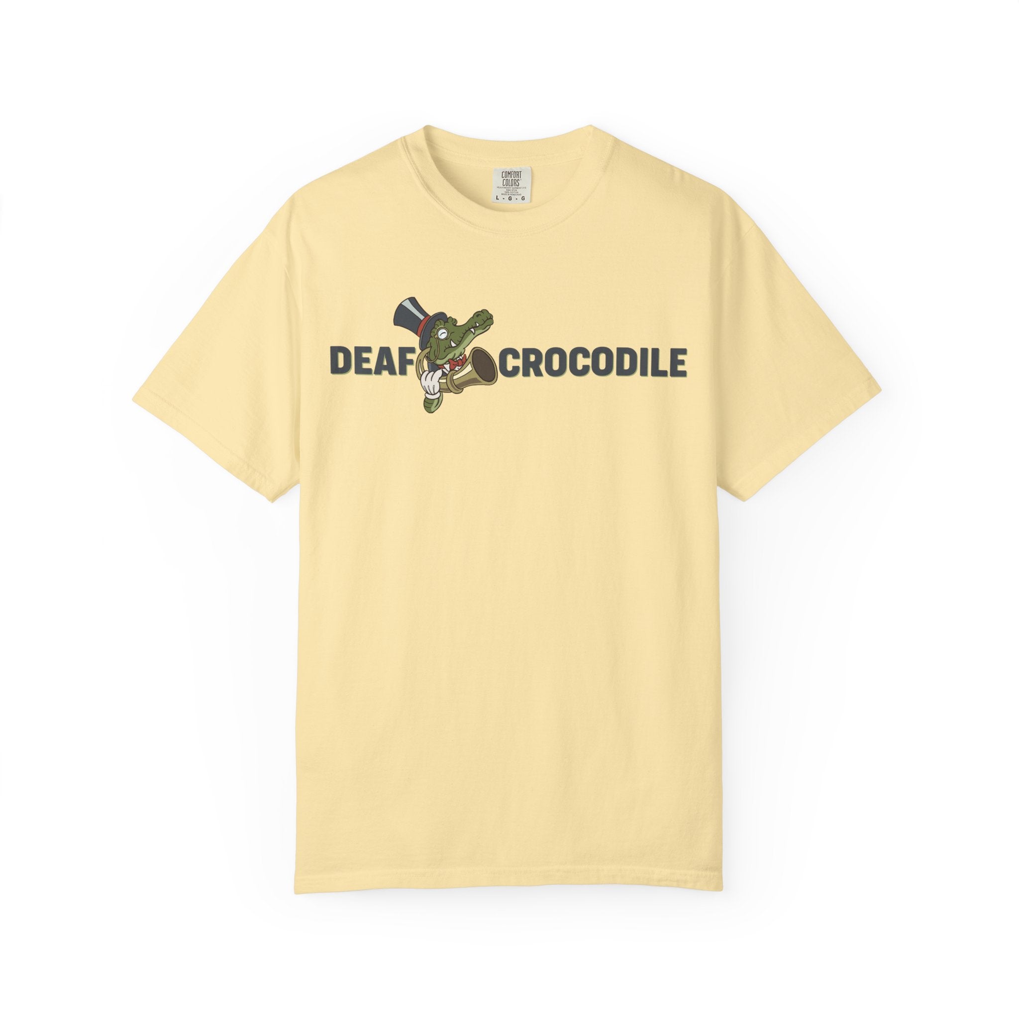 Deaf Crocodile T-Shirt (style B: Full Logo)