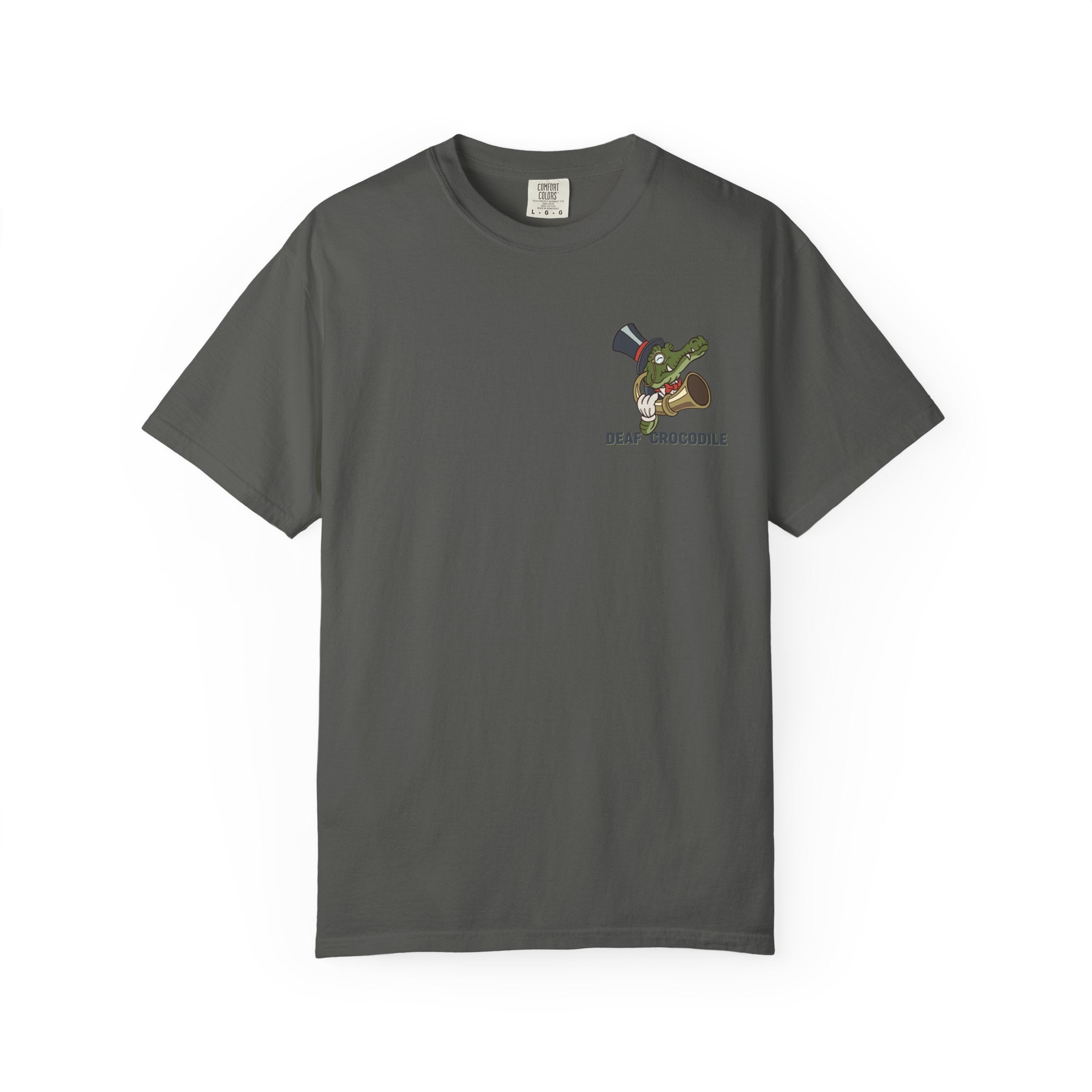 Deaf Crocodile T-Shirt (style A: Bust Logo)