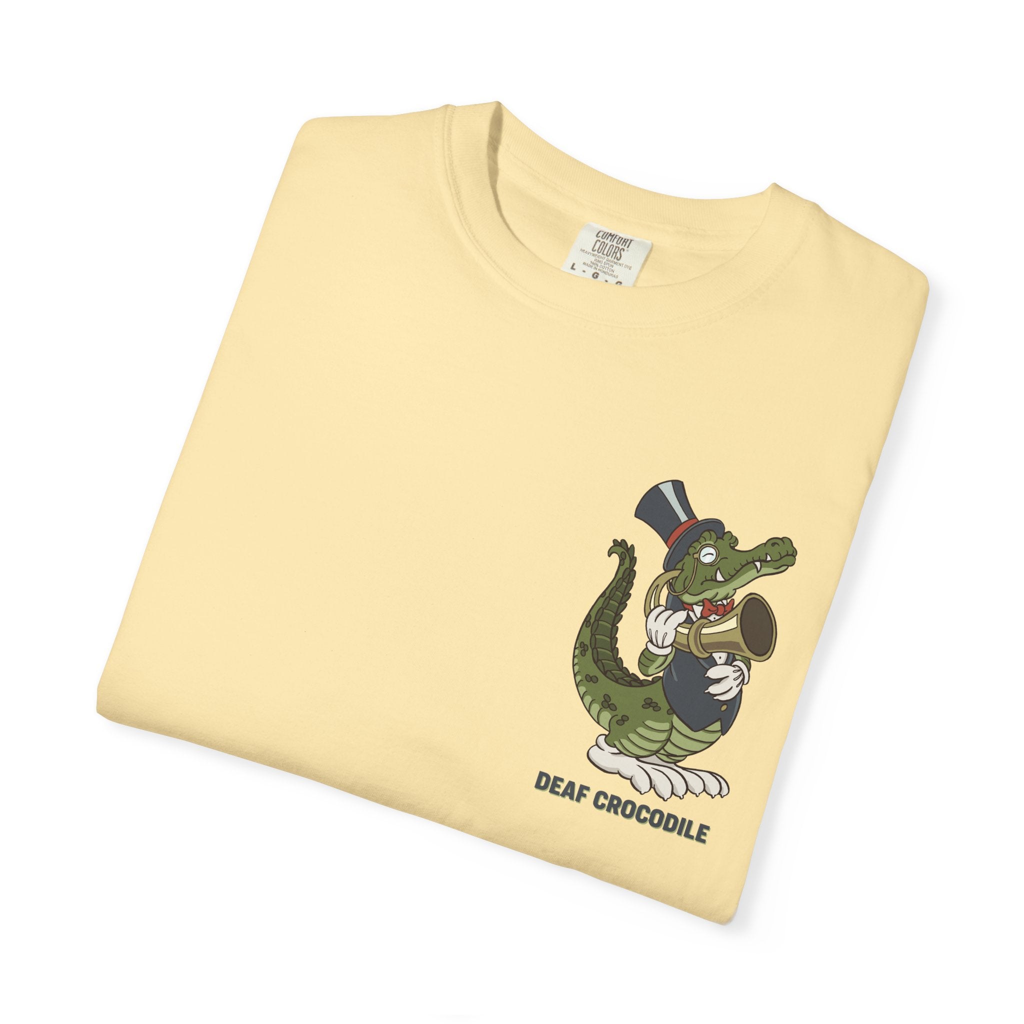 Deaf Crocodile T-Shirt (style C: Full Romero)