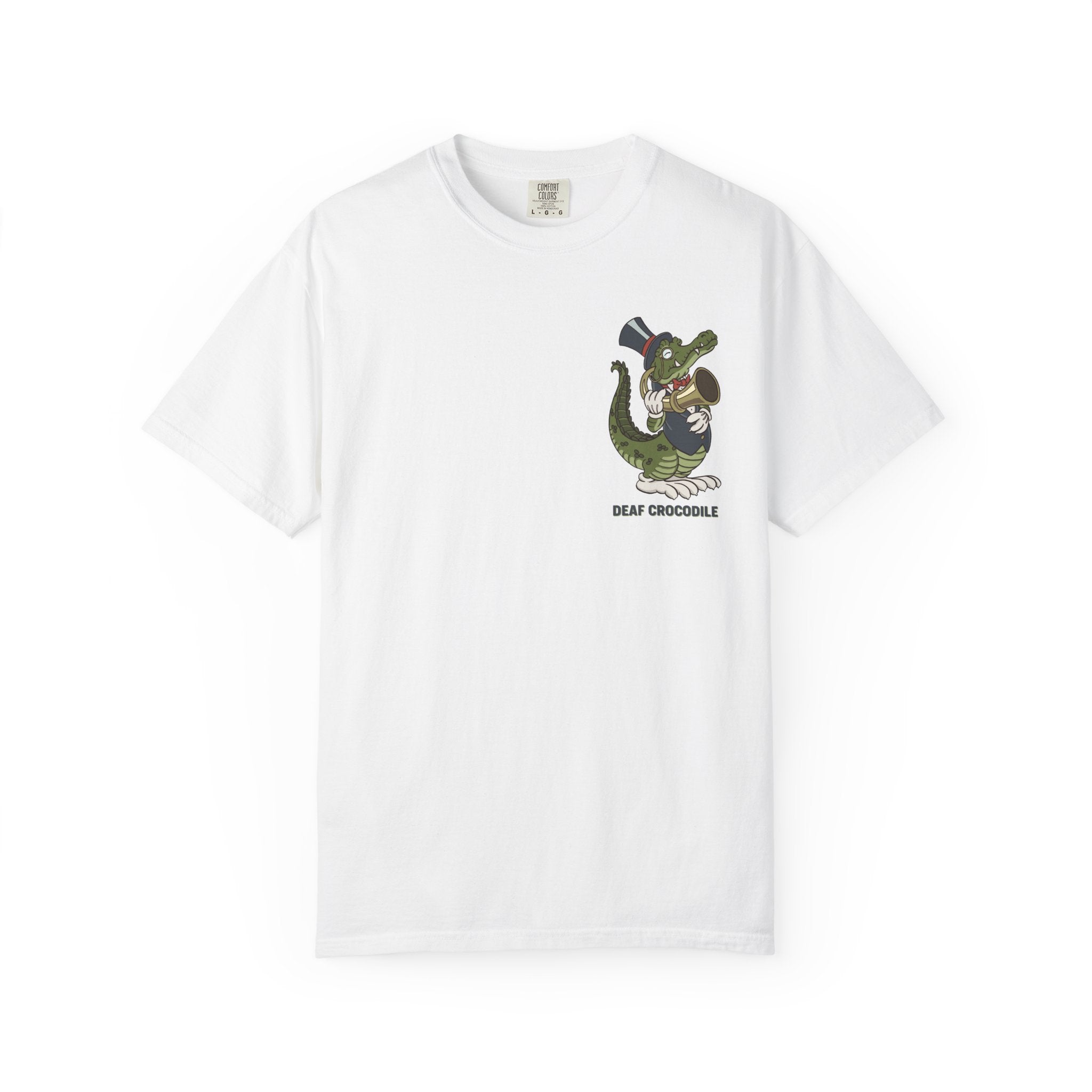 Deaf Crocodile T-Shirt (style C: Full Romero)