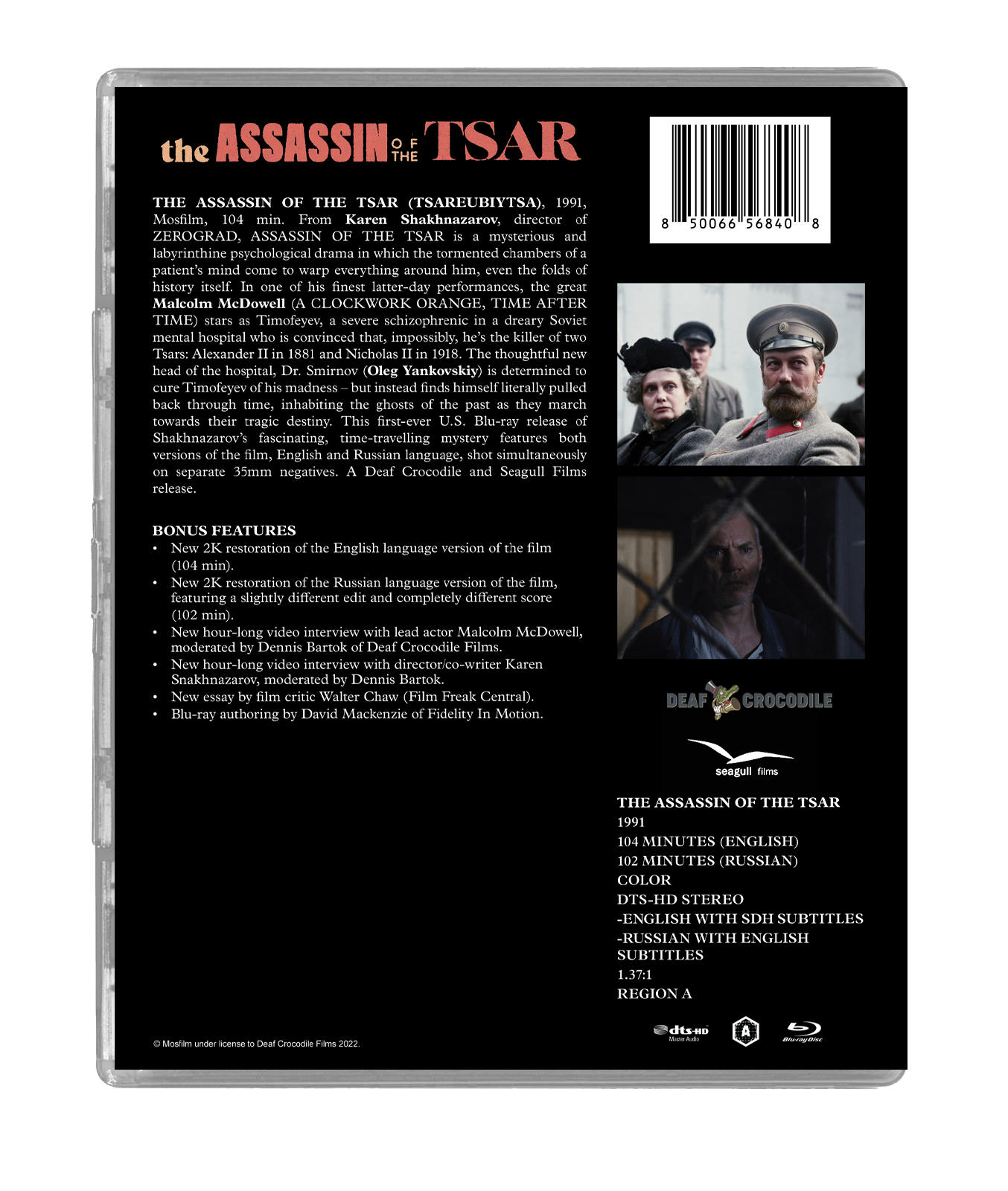 The Assassin of the Tsar Blu-ray LIMITED SLIPCOVER