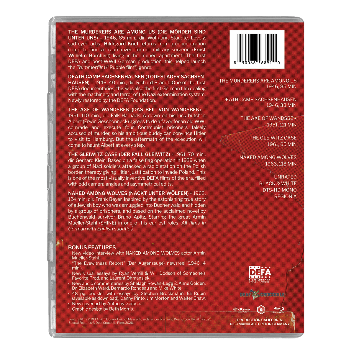 MURDERERS AMONG US 4-DISC Deluxe Limited Edition Blu-ray (PRE-ORDER)