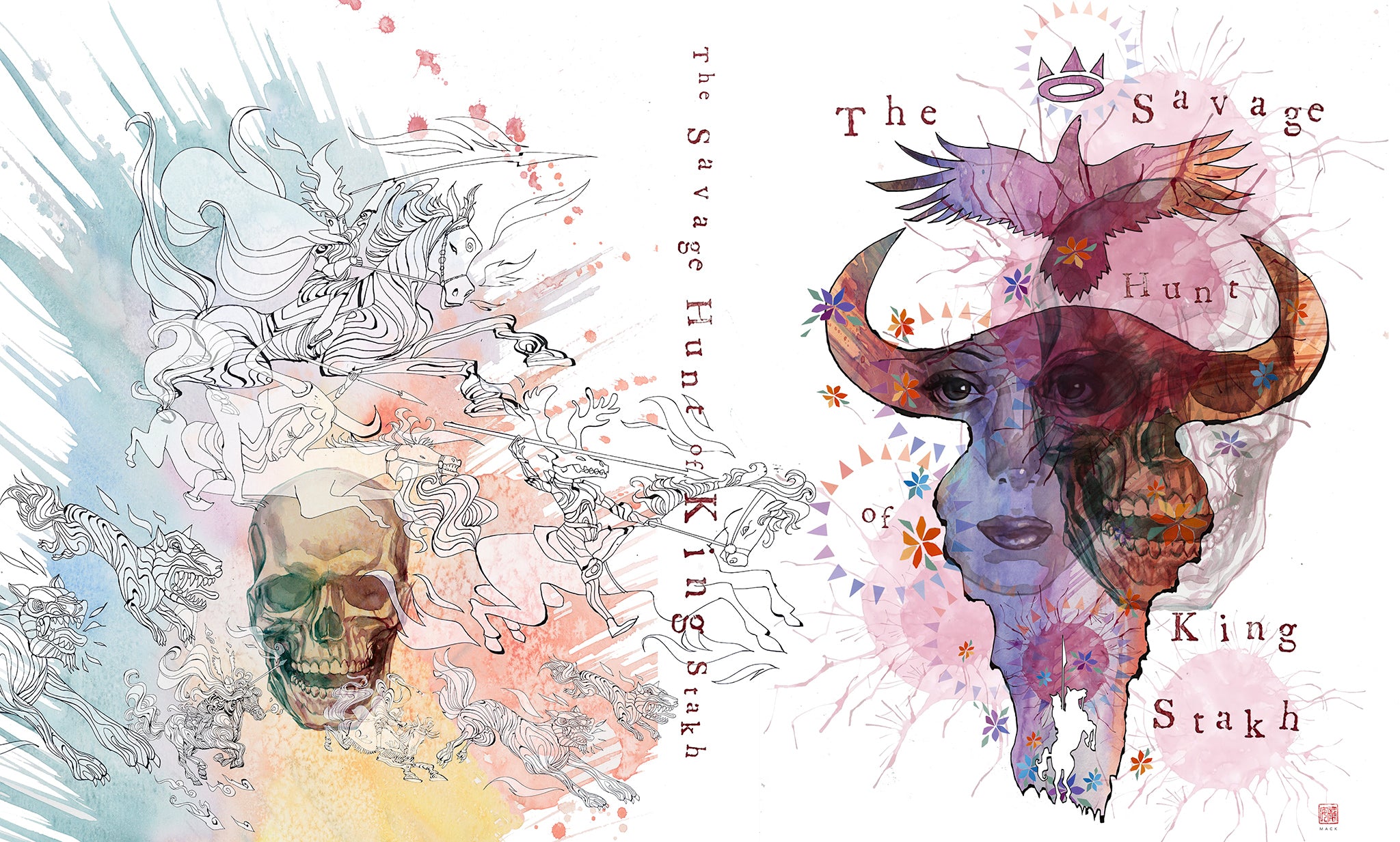 THE SAVAGE HUNT OF KING STAKH - DAVID MACK ORIGINAL ARTWORK 8