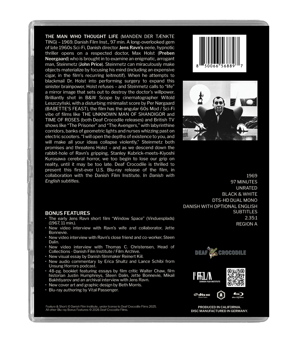 THE MAN WHO THOUGHT LIFE Limited Slipcover Edition Blu-ray (PRE-ORDER)