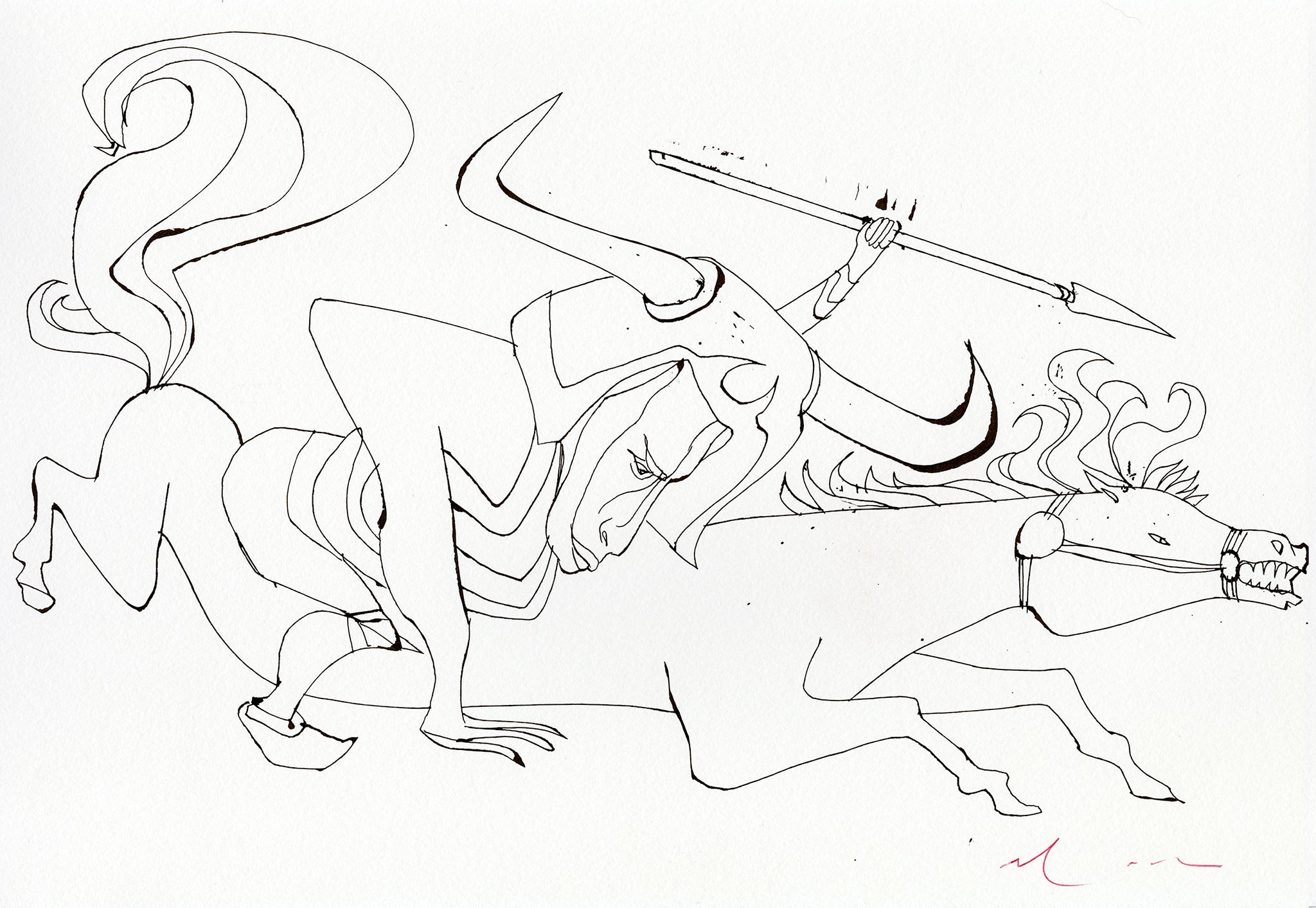 THE SAVAGE HUNT OF KING STAKH - DAVID MACK ORIGINAL ARTWORK 1