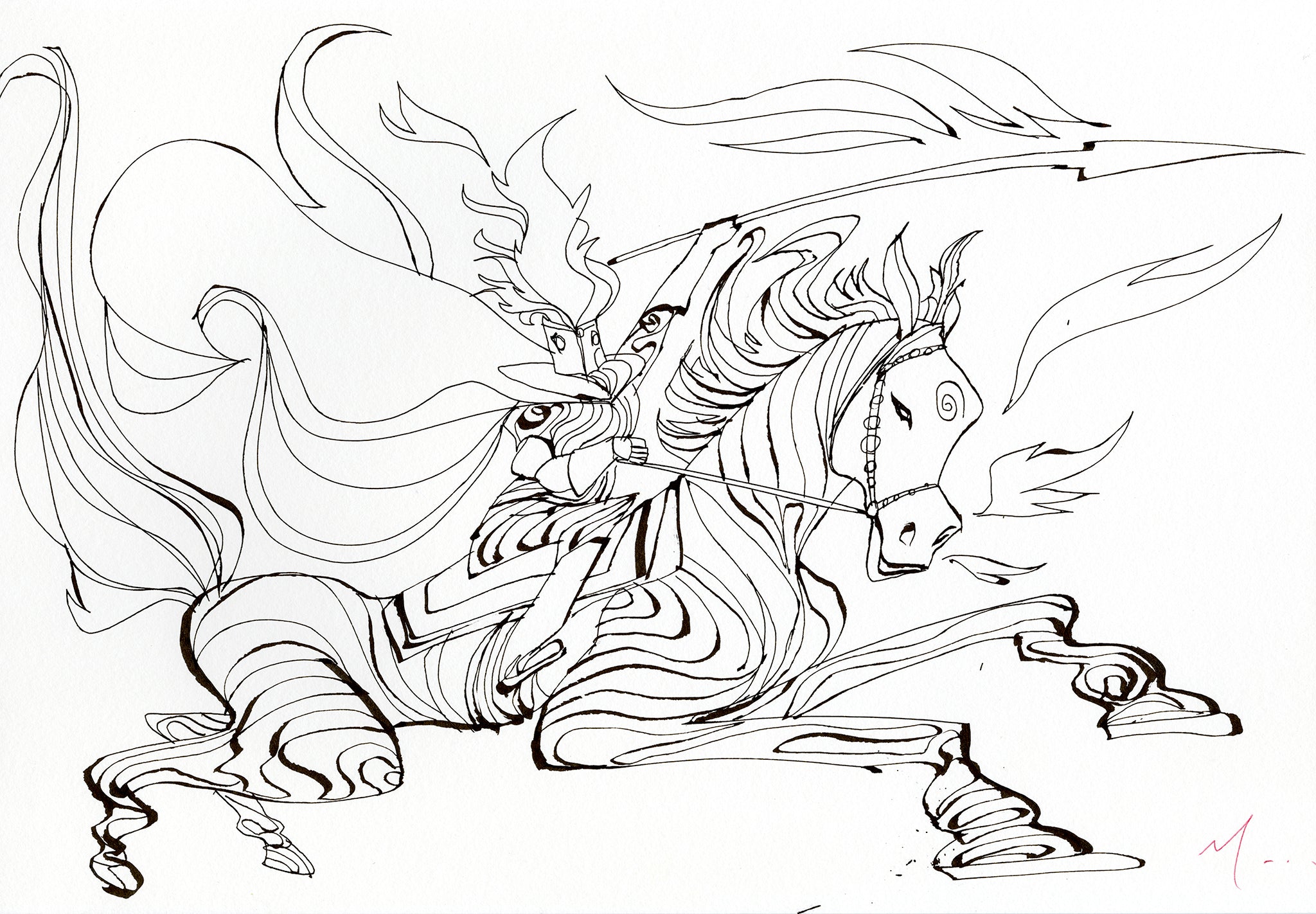 THE SAVAGE HUNT OF KING STAKH - DAVID MACK ORIGINAL ARTWORK 6